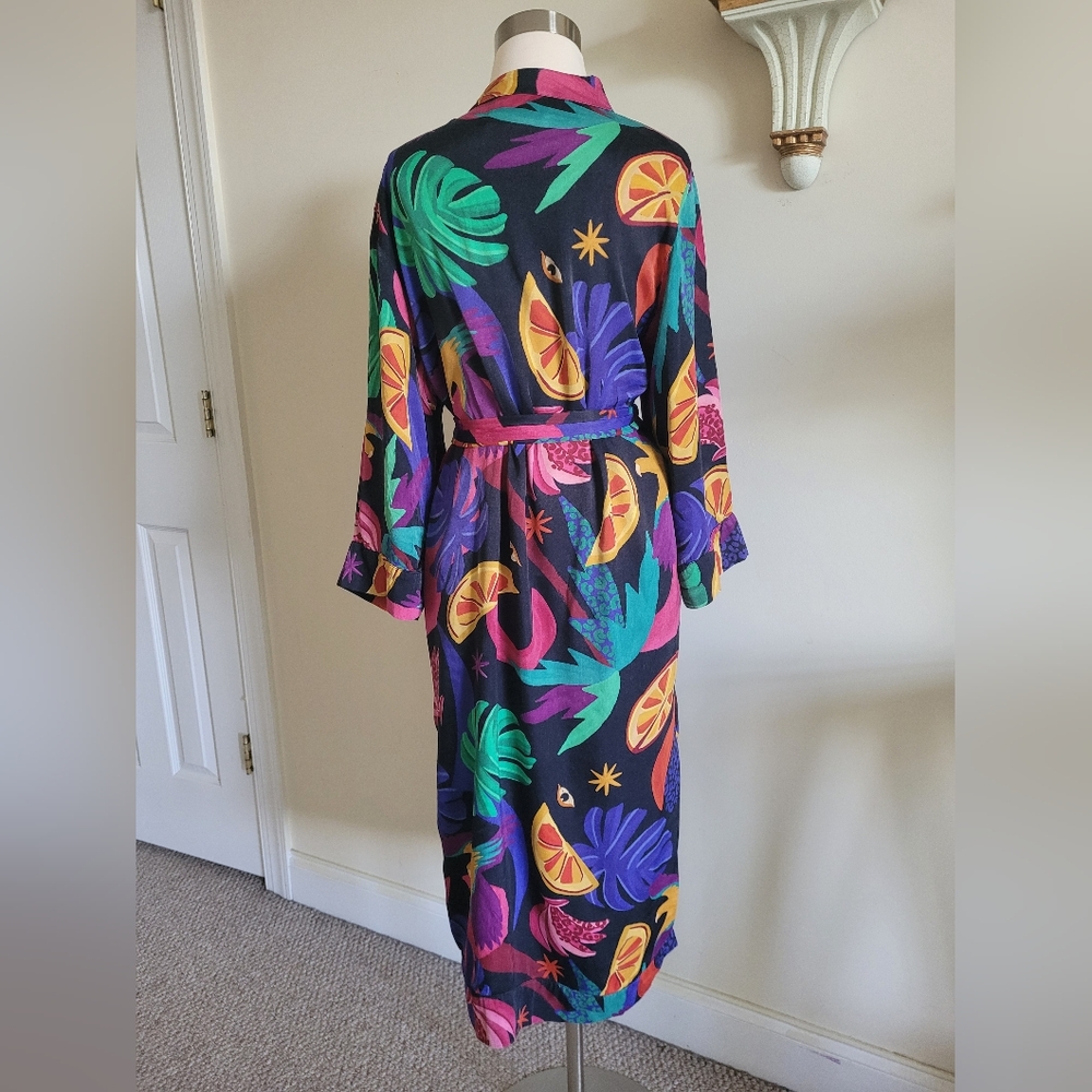 Farm Rio Kimono Wrap Belted Robe. - Picture 5 of 8